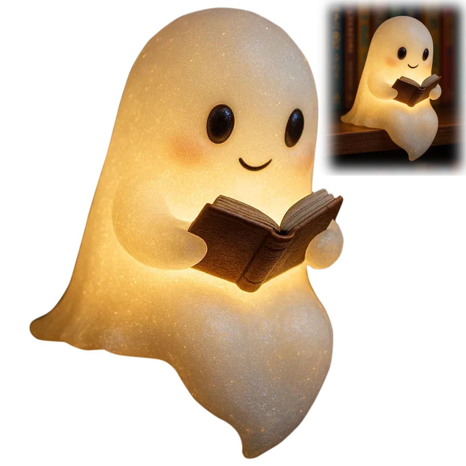 Urocza lampka nocna LED w kształcie ducha. Idealny prezent dla dzieci. Lampka nocna, lampka przy łóżku Dekoracje na Halloween. Urocza lampka w kształcie ducha, która daje ciepłe światło