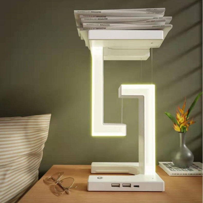 Kreatywna bezprzewodowa magnetyczna lampa wisząca z możliwością ładowania smartfonów. Nadaje świetnego, eleganckiego wyglądu do domu