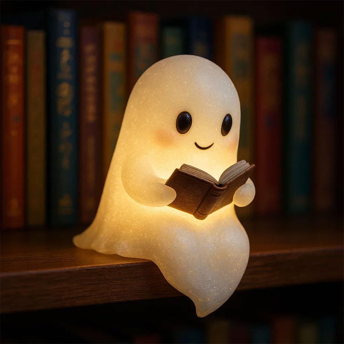Urocza lampka nocna LED w kształcie ducha. Idealny prezent dla dzieci. Lampka nocna, lampka przy łóżku Dekoracje na Halloween. Urocza lampka w kształcie ducha, która daje ciepłe światło